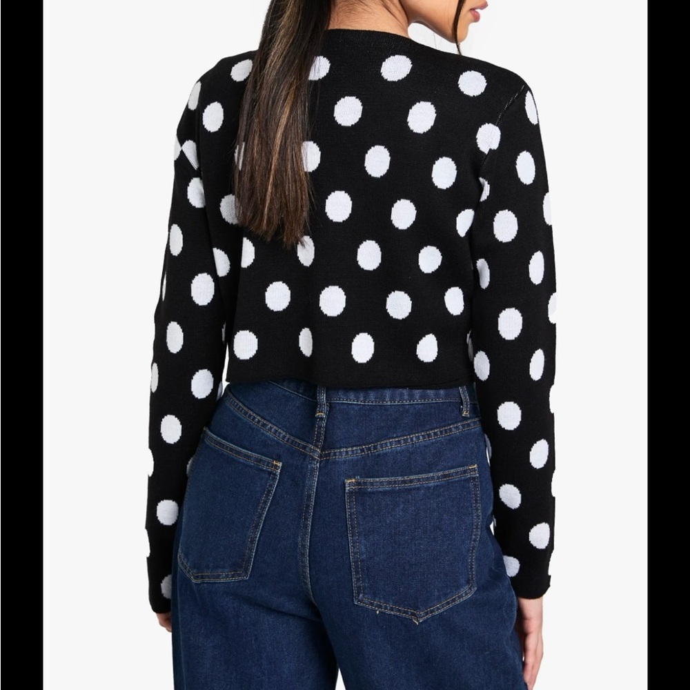 Victor Glemaud Black and White Polka Dot Top